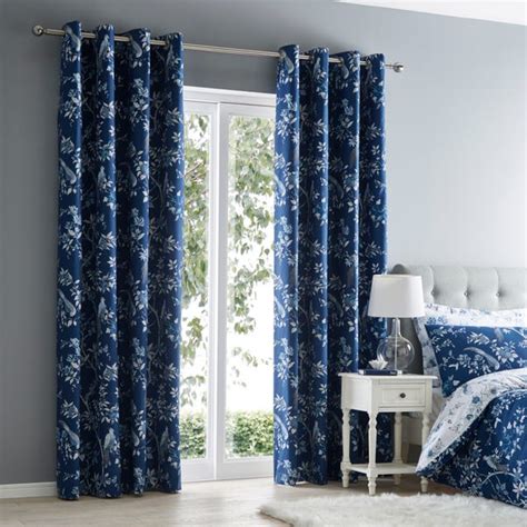 For more recen. . Dunelm blue curtains